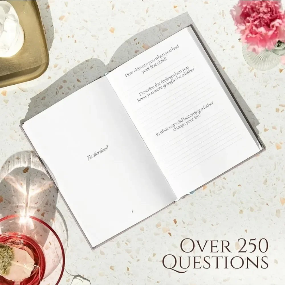 🔸️⏭️NIB Hardcover Linen Dad's Story Keepsake Journal